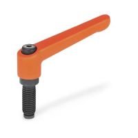 VERSTELLBARER KLEMMHEBEL, 306-30-M6-16-DZ-OS VERSTELLBARER KLEMMHEBEL, ZAPFEN MIT LINSENKUPPE 306-30-M6-16-DZ-OS