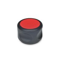 SOFTLINE-DREHKNOPF, 624.5-50-B6-DRT SOFTLINE-DREHKNOPF, EDELSTAHLBUCHSE, DECKEL ROT 624.5-50-B6-DRT