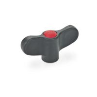 ELESA-FLÜGELMUTTER,EDELST 634.1-55-M8-E-DRT ELESA-FLÜGELMUTTER,EDELSTAHL,KAPPE ROT 634.1-55-M8-E-DRT