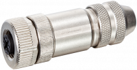 M12 Bu. ger. B-cod. 7000-14025-0000000 M12 Bu. ger. B-cod. geschirmt selbst. Schraubkl. 7000-14025-0000000