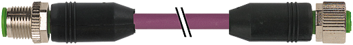 M12 St. 0° / M12 Bu. 0° DeviceNet