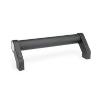 GENEIGTER ROHRGRIFF, 333-28-200-B-SW GENEIGTER ROHRGRIFF, SCHWARZ KU-BESCH. 333-28-200-B-SW