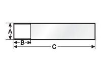 TES 25x13x43 86498104 TES 25x13x43 selbstlaminierendes Vinyl, weiß 86498104