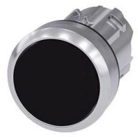 Drucktaster, 22mm, rund, 3SU1050-0AB10-0AA0 Drucktaster, 22mm, rund, schwarz, Druckknopf 3SU1050-0AB10-0AA0