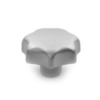 EDELSTAHL-STERNGRIFF, 6336-NI-32-A EDELSTAHL-STERNGRIFF, GESTRAHLT 6336-NI-32-A