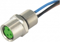M8 Flanschbuchse A-cod. 7000-08571-9700020 M8 Flanschbuchse A-cod. Vorderwandmontage 7000-08571-9700020