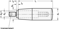 DREHBARER ZYLINDERGRIFF 598-KT-14-M6 DREHBARER ZYLINDERGRIFF 598-KT-14-M6