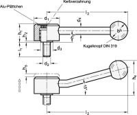 VERST.EDELSTAHL-FLACHSPAN 125.5-32-M8-16-D VERST.EDELSTAHL-FLACHSPANNHEBEL, GERADE 125.5-32-M8-16-D