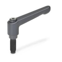 VERSTELLBARER KLEMMHEBEL, 306-30-M6-25-DZ-SW VERSTELLBARER KLEMMHEBEL, ZAPFEN MIT LINSENKUPPE 306-30-M6-25-DZ-SW