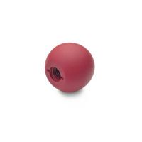 KUGELKNOPF, THERMOPLAST, 319-KT-16-M4-C-RT KUGELKNOPF, THERMOPLAST, ROT 319-KT-16-M4-C-RT