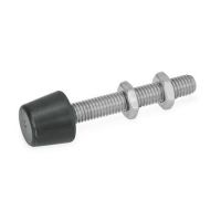 EDELSTAHL-ANDRÜCKSCHRAUBE 708.1-M10-50-A-NI EDELSTAHL-ANDRÜCKSCHRAUBE MIT GUMMIPUFFER (KANTIG) 708.1-M10-50-A-NI