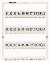 WAGO 793-5505 waagr. 793-5505 WAGO 793-5505 waagr. 31…40 (10x) weiß 793-5505
