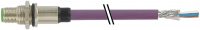 M12 Flanschstecker B 7000-14131-8410100 M12 Flanschstecker B codiert Hinterwand Profibus 7000-14131-8410100