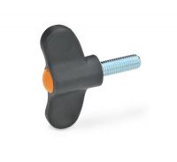 ELESA-FLÜGELSCHRAUBE, 633-48-M5-20-DOR ELESA-FLÜGELSCHRAUBE, ABDECKKAPPE ORANGE 633-48-M5-20-DOR