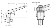VERST. KLEMMHEBEL MIT 101-14-M5-12-SW VERST. KLEMMHEBEL MIT SCHRAUBE, SCHWARZ 101-14-M5-12-SW