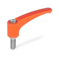 ELESA-KLEMMHEBEL, 604.1-44-M4-12-OR ELESA-KLEMMHEBEL, EDELSTAHL, ORANGE 604.1-44-M4-12-OR