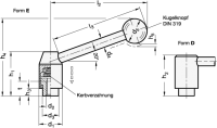 SICHERHEITS-SPANNHEBEL, 312-21-M6-D SICHERHEITS-SPANNHEBEL, GERADE 312-21-M6-D