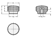ELESA-RÄNDELMUTTER 530-15-M3 ELESA-RÄNDELMUTTER 530-15-M3