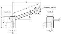 SPANNHEBEL, GERADE 212-22-B10-B SPANNHEBEL, GERADE 212-22-B10-B
