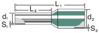 Weidmüller H1,0/14D R BD 9004330000 Weidmüller H1,0/14D R BD Aderendhülse 9004330000