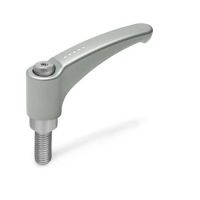 VERSTELLB.KLEMMHEBEL, 602.1-44-M4-12-SR VERSTELLB.KLEMMHEBEL, EDELSTAHL, SILBER 602.1-44-M4-12-SR