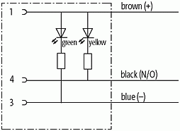M12 Bu. 90° A-kod. freies Ltg-ende LED NPN