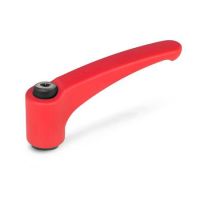 VERSTELLB.KLEMMHEBEL, 602-44-M4-RS VERSTELLB.KLEMMHEBEL, ROT-STRUKTURMATT 602-44-M4-RS