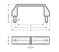 ELESA-BÜGELGRIFF 528.4-PA-117-M6-SW ELESA-BÜGELGRIFF 528.4-PA-117-M6-SW