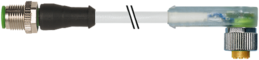 M12 St. 0° / M12 Bu. 90° LED