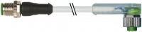 M12 St. ger. auf M12 Bu. 7000-40341-2340200 M12 St. ger. auf M12 Bu. gew. mit LED 7000-40341-2340200