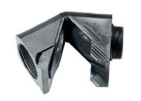 KAW PG09 83661050 KAW PG09 Kunststoffanschlusswinkel, schwarz 83661050