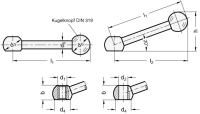 KUGELGRIFF, GERADE 6337-100-B12-K KUGELGRIFF, GERADE 6337-100-B12-K