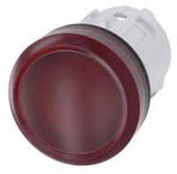 Leuchtmelder, 22mm, rund, 3SU1001-6AA20-0AA0 Leuchtmelder, 22mm, rund, rot, Linse, glatt 3SU1001-6AA20-0AA0