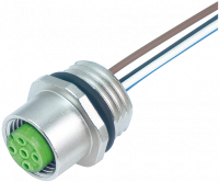 M12 Flanschbuchse A-cod. 7000-17181-9730050 M12 Flanschbuchse A-cod. Vorderwandmontage 7000-17181-9730050