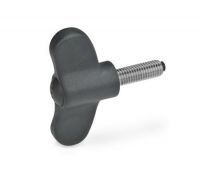 FLÜGELSCHRAUBE MIT 633.10-48-M6-20-DSG FLÜGELSCHRAUBE MIT KU-DRUCKZAPFEN 633.10-48-M6-20-DSG