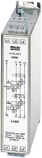 MEF Netzentstörfilter 3-phasig 2-stufig