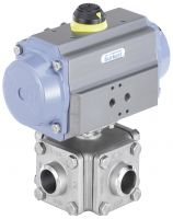 Kugelventil mit pneum. 217302 Kugelventil mit pneum. Schwenkantrieb 217302