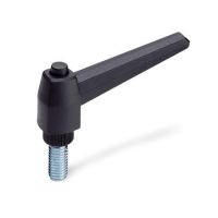 ELESA-KLEMMHEBEL, 503-100-M12-30-SW ELESA-KLEMMHEBEL, M.AUSRASTKNOPF,SCHWARZ 503-100-M12-30-SW