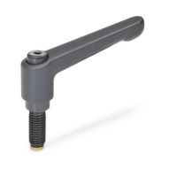 VERSTELLBARER KLEMMHEBEL, 306-30-M6-20-MS-SW VERSTELLBARER KLEMMHEBEL, SCHRAUBE MIT MS-ZAPFEN 306-30-M6-20-MS-SW