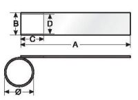 ESL 140x47R Etikett mit 86562458 ESL 140x47R Etikett mit Beschriftungsfeld 86562458