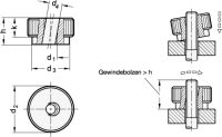 EDELSTAHL-SCHNELLSPANN-RÄ 6303.1-M10-NI EDELSTAHL-SCHNELLSPANN-RÄNDELMUTTER 6303.1-M10-NI
