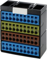 Potenzialklemmenbl. blau 56111 Potenzialklemmenbl. blau gelb braun blau 56111