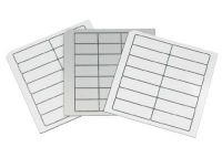 LM Lasermatt 27x15mm 8610200064 LM Lasermatt 27x15mm Weiss / Schwarz Selbstklebend Materialstärke 8610200064