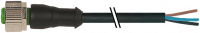 M12 Bu. 0° freies 7000-12221-6241000 M12 Bu. 0° freies Ltg.-ende 7000-12221-6241000