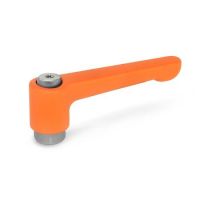 VERST.KLEMMHEBEL, 302.1-30-B5-OS VERST.KLEMMHEBEL, EDELSTAHL, ORANGE, GERADE AUSF. 302.1-30-B5-OS