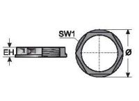 GMT M25x1,5 Gegenmutter, 83651458 GMT M25x1,5 Gegenmutter, teilbar, schwarz 83651458