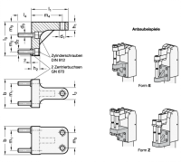 DRUCKSCHRAUBENHALTER (FÜR 867.1-32-M8-E DRUCKSCHRAUBENHALTER (FÜR EINE ANDRÜCKSCHRAUBE) 867.1-32-M8-E